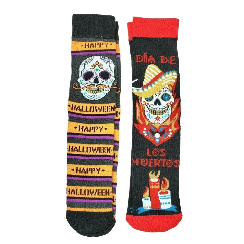 Los Muertos & Happy Halloween Decorative Socks